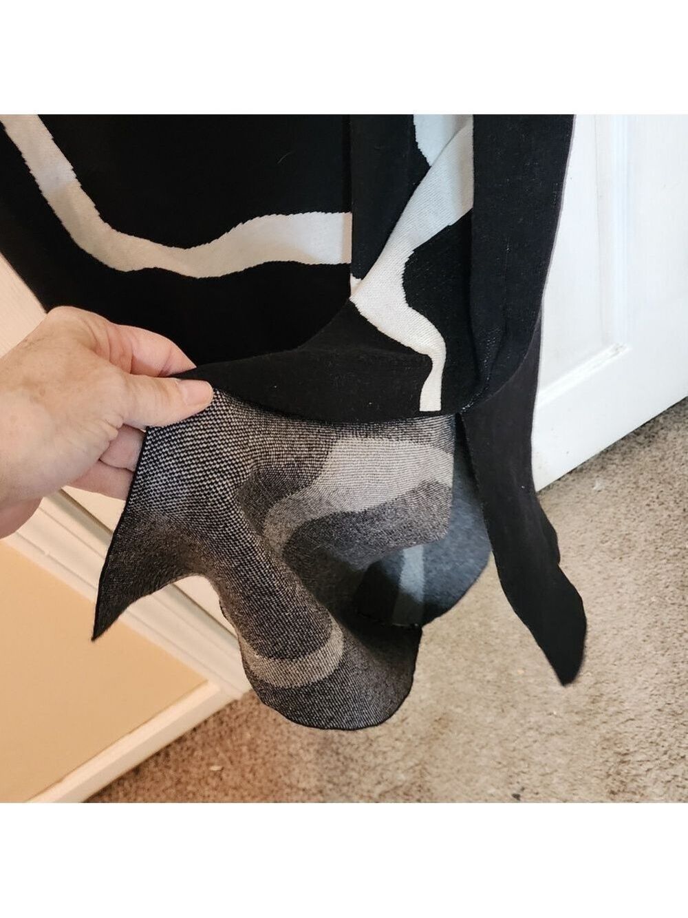 SHEIN Black and White Backless Dress FREE Cardigan - Picture 4 of 12
